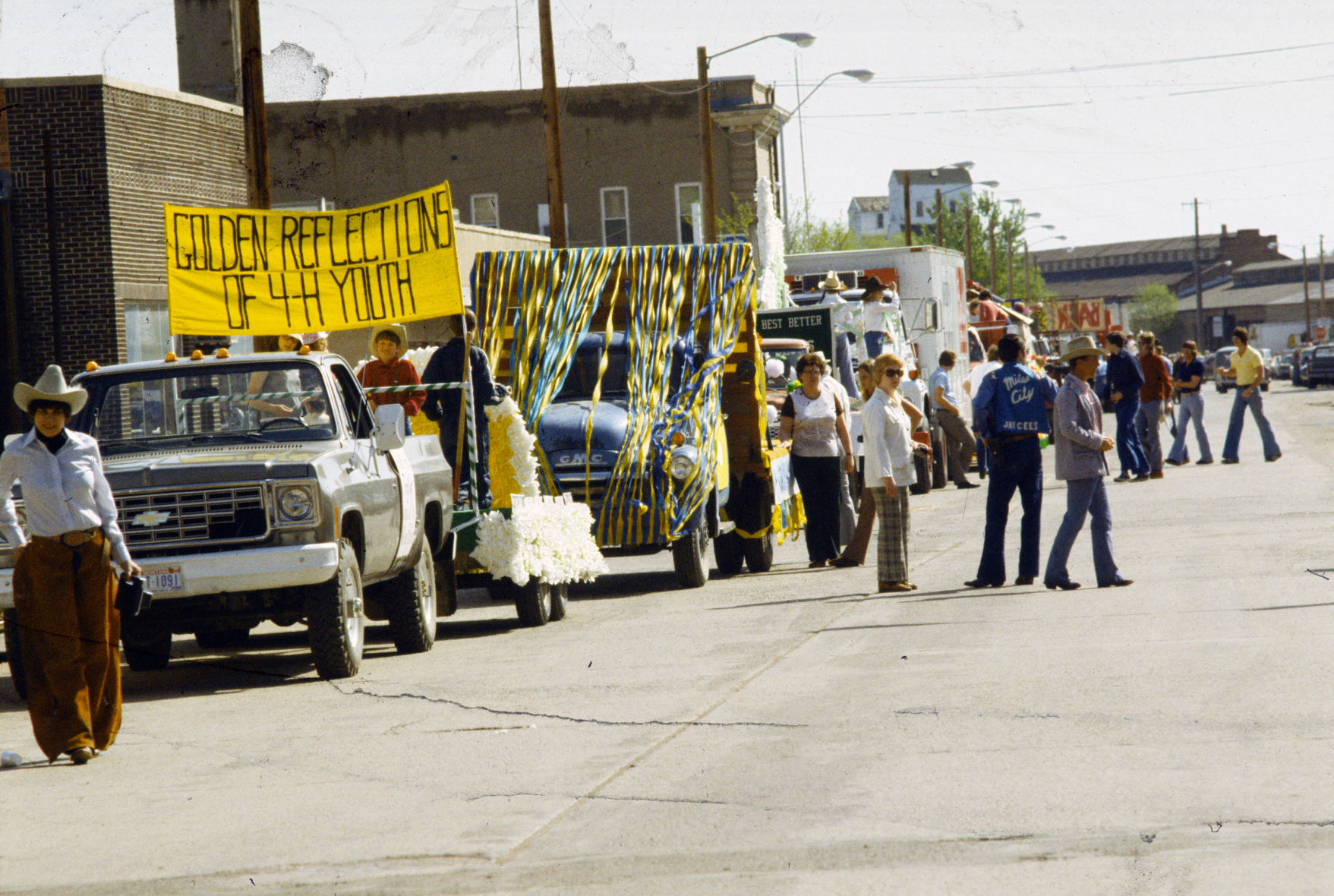 Miles City Bucking Horse Sale parade, 1978